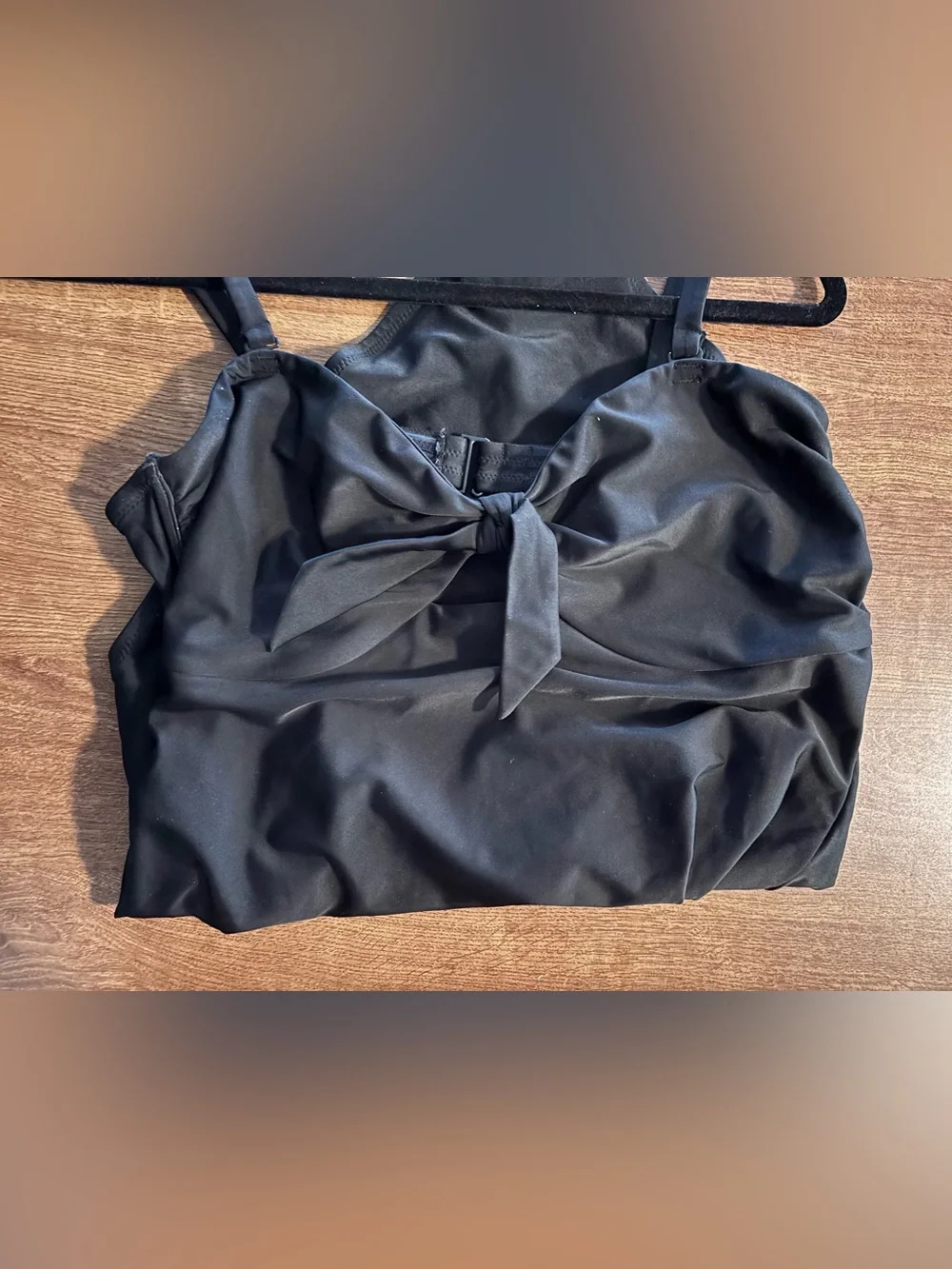 Old Navy Black Kids One-Piece Swimsuit with Front Tie